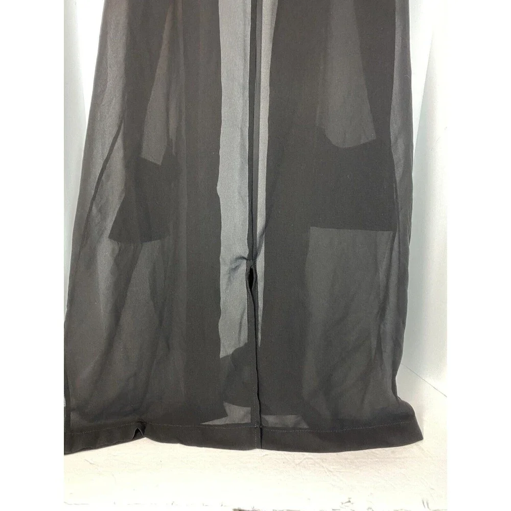 Ladies long Chiffon Jacket Special Occasion Evening Party Sheer Size S/M - Picture 9 of 13